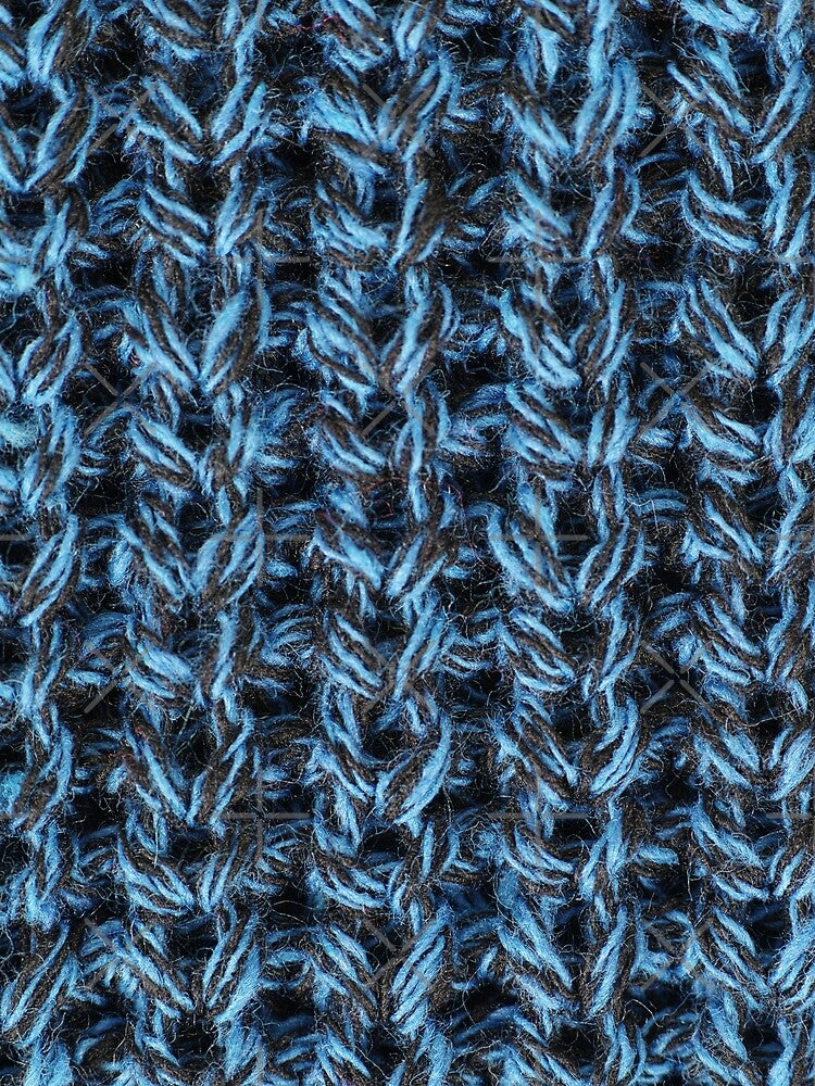 Soft Blue Fabric Wool Pattern by HappinessWorld