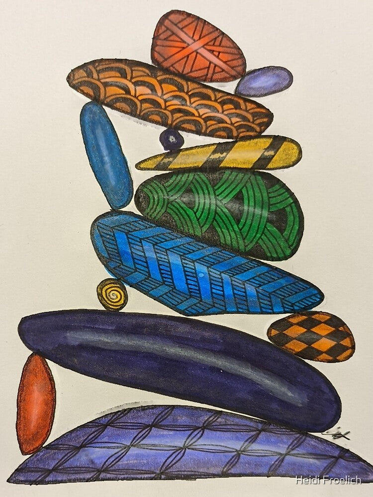 Stacks of Rocks - Rainbows by Creative Old Owl