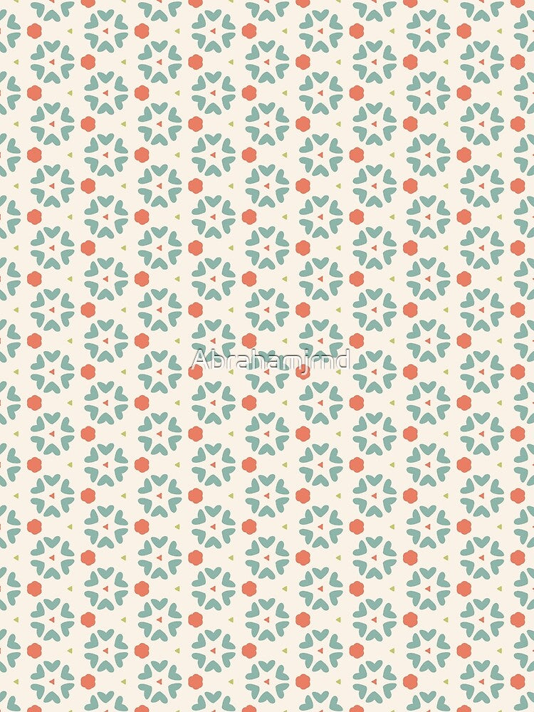 colorful flowers floral seamless repeat pattern by Abrahamjrnd