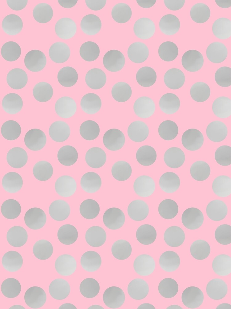 Smoky Gray Dots on Pink by JaygiesDesign