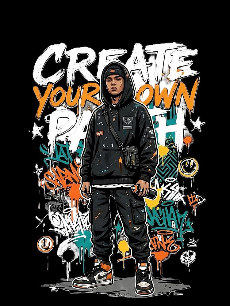Create Your Own Path Graffiti Streetwear Graphic Art by ShadowSketch-HP