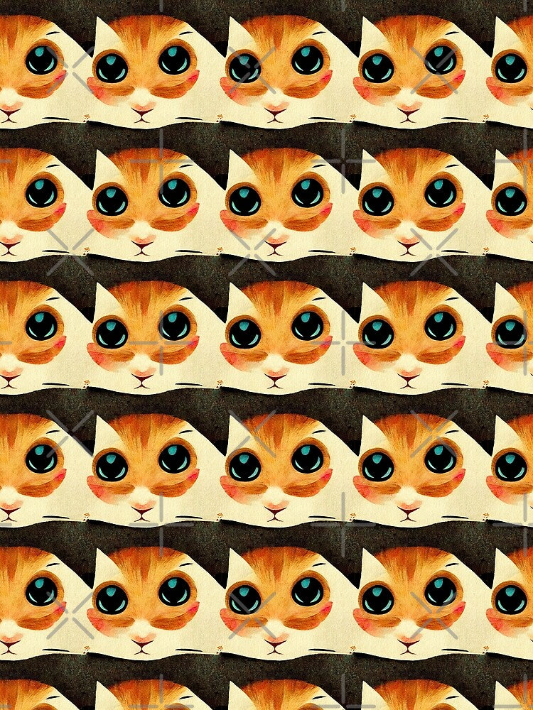 Cute Cat pattern 48 regular grid by KoolArtDistrict