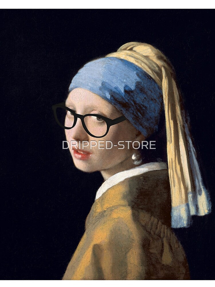Girl with black-rimmed glasses -Vermeer's Girl with a pearl earring- by DRIPPED-STORE