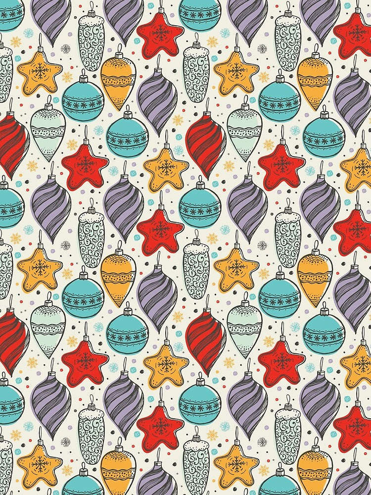 Hand Drawn Christmas Ornaments by storyboxdesigns
