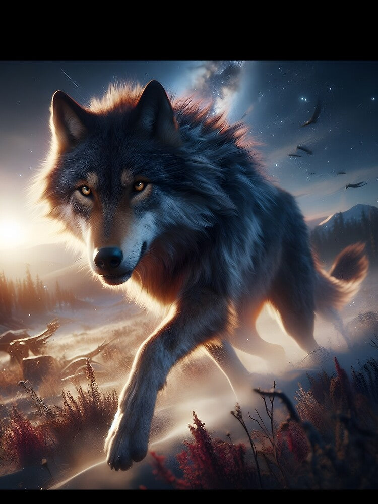 Wild Wolf by GalleryBrisArt