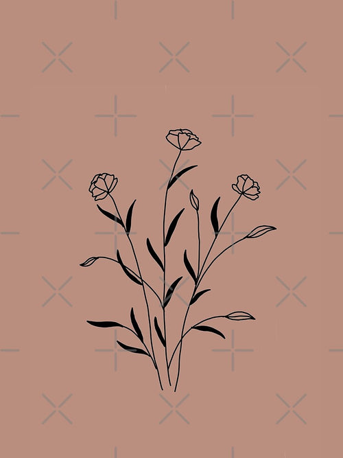 "cute aesthetic abstract bohemian minimal illustration" by tudoo