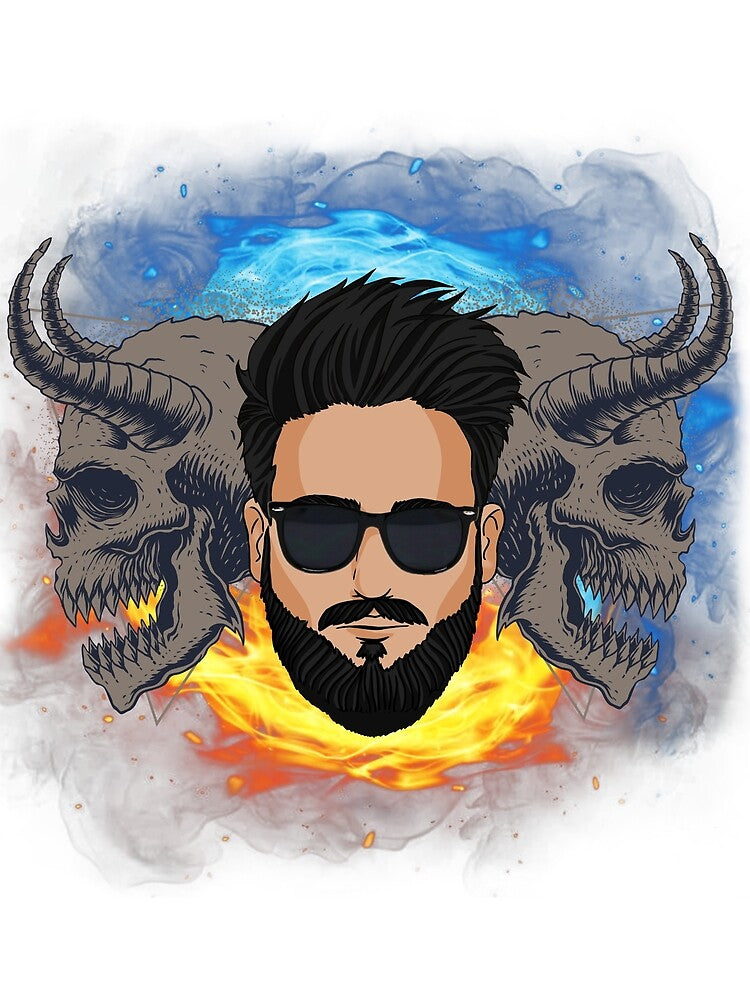 Best Beard Half Sleeve T-Shirt by Jitendra-kakade