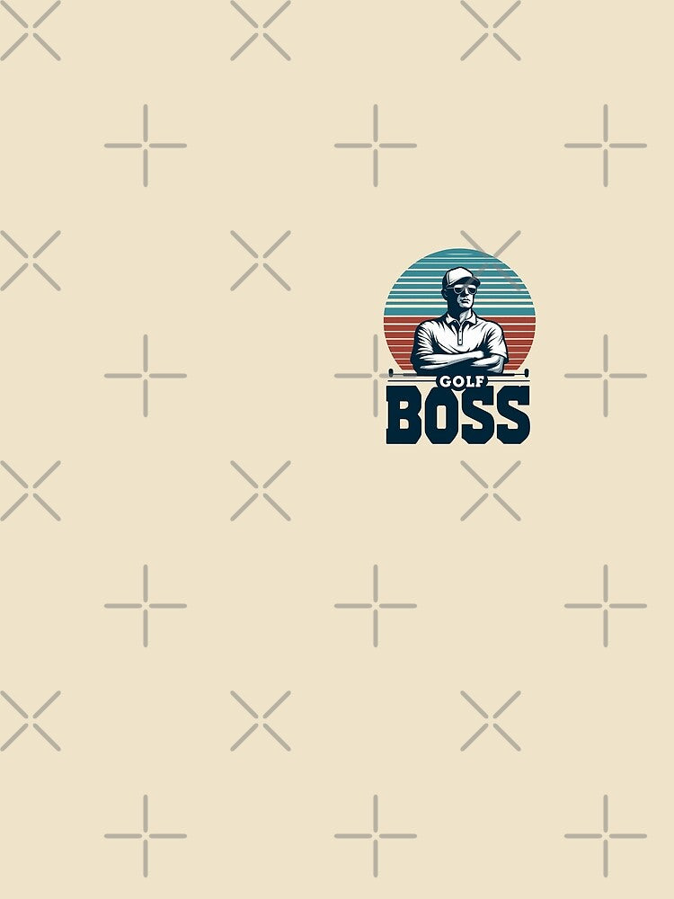 Simple Cool Vintage Golf Boss Quote For Men by Daqomm