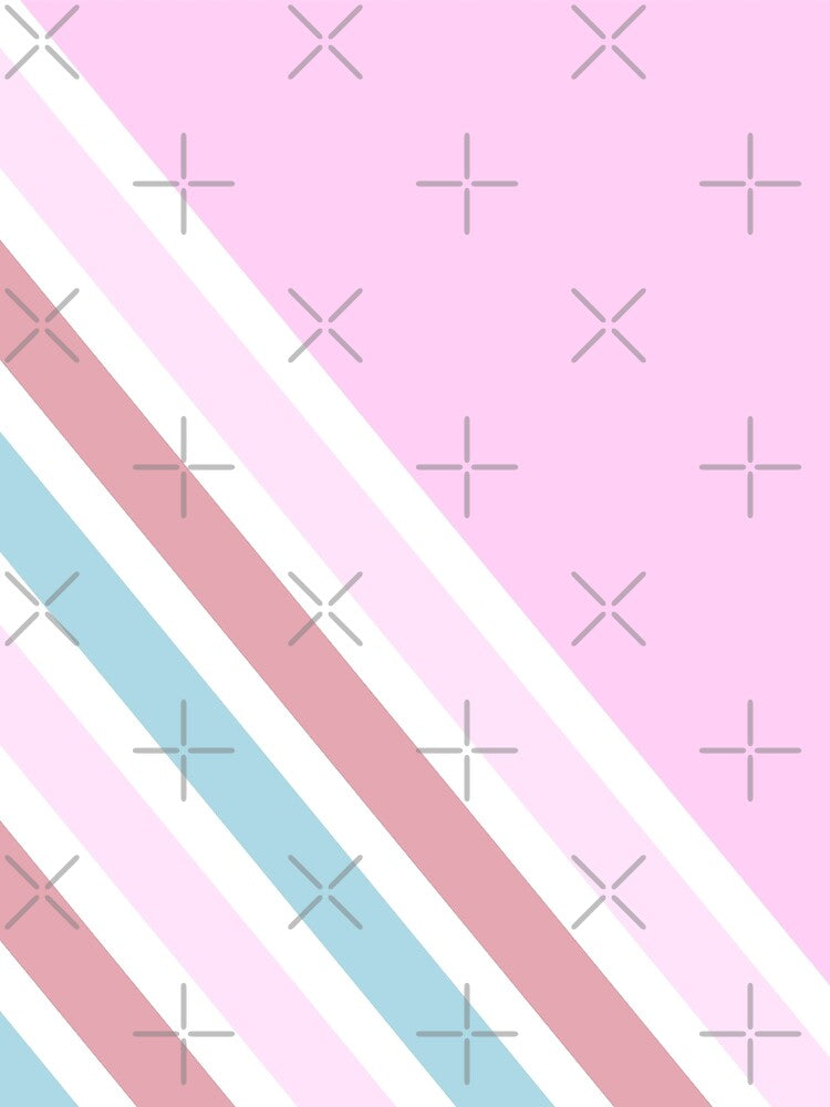 Cotton Candy Diagonal Stripes by Dreaming-Cocoon