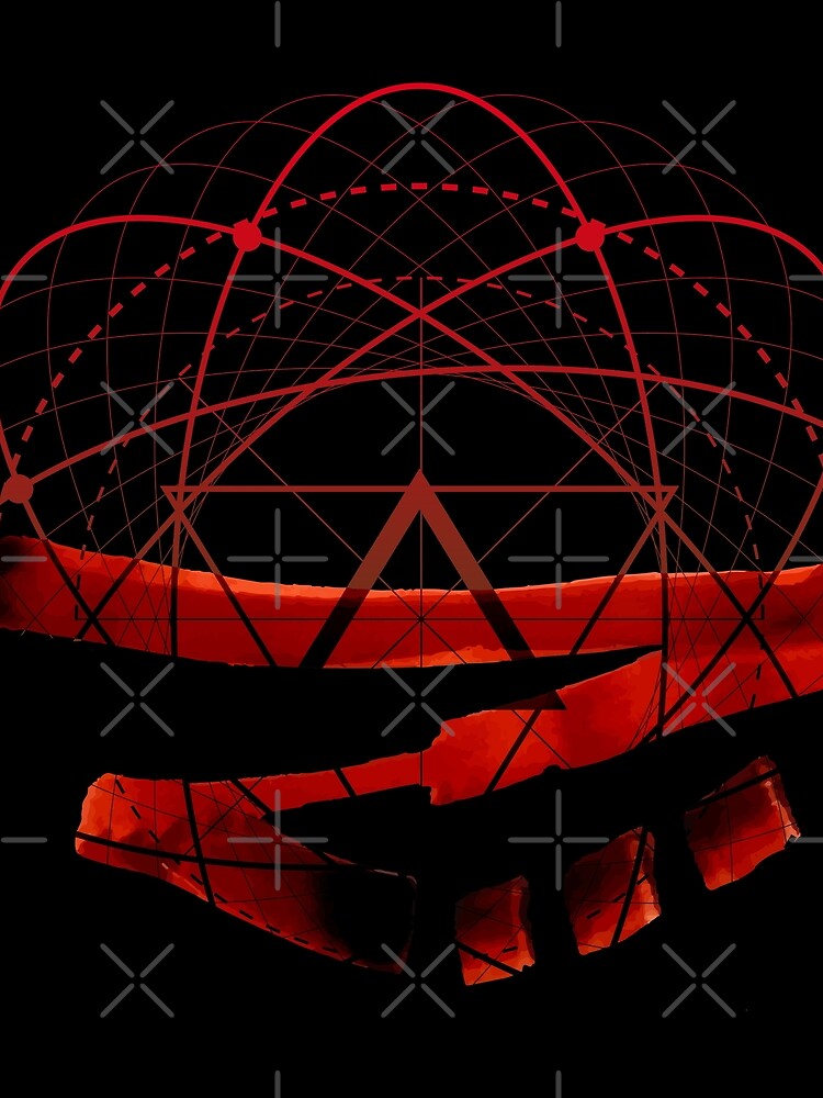 Deep Red Abstract Calligraphy by TehranMemories