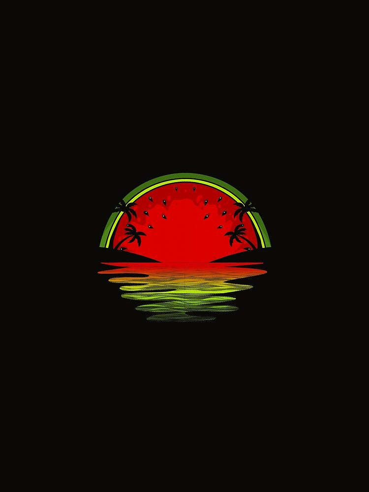 Cool Watermelon For Men Women Tropical Sunset Fruit Summer by BalajiSoni