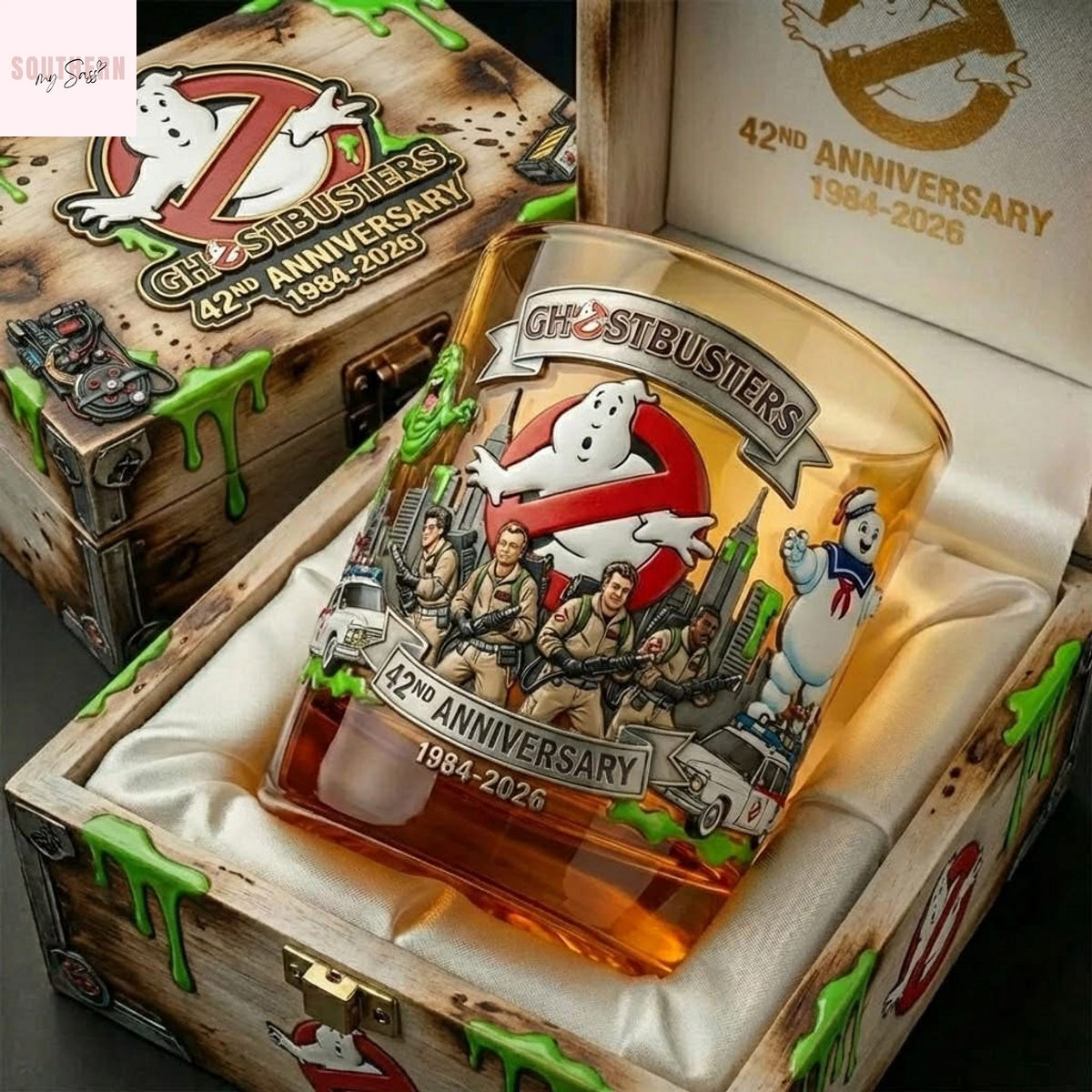 Ghostbusters 42nd Anniversary Whiskey Glass