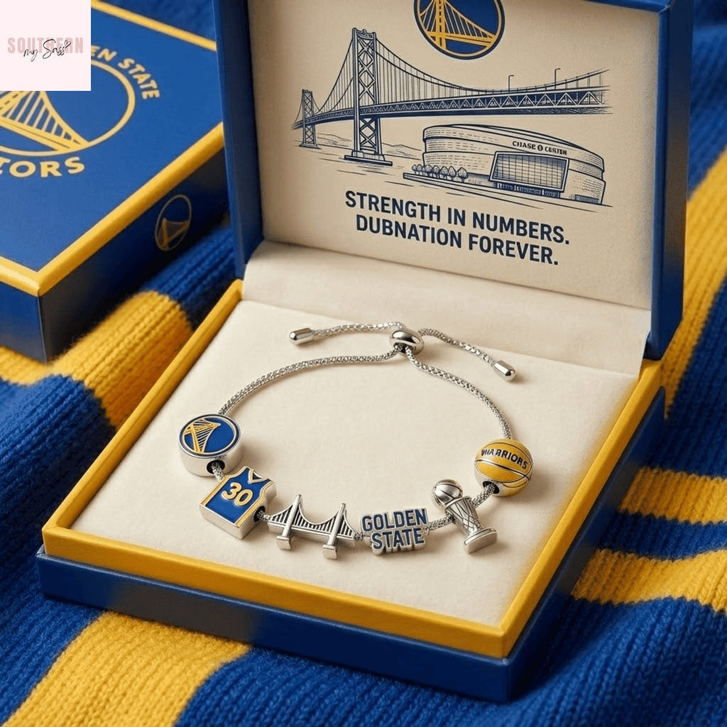 Golden State Warriors Charm Bracelet