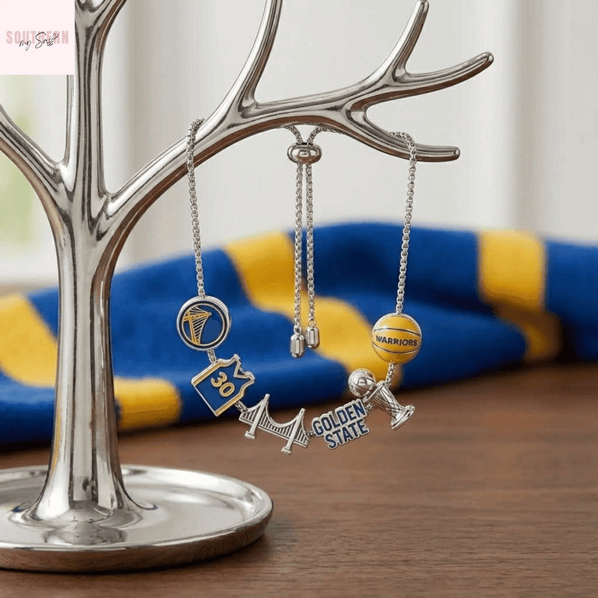 Golden State Warriors Charm Bracelet