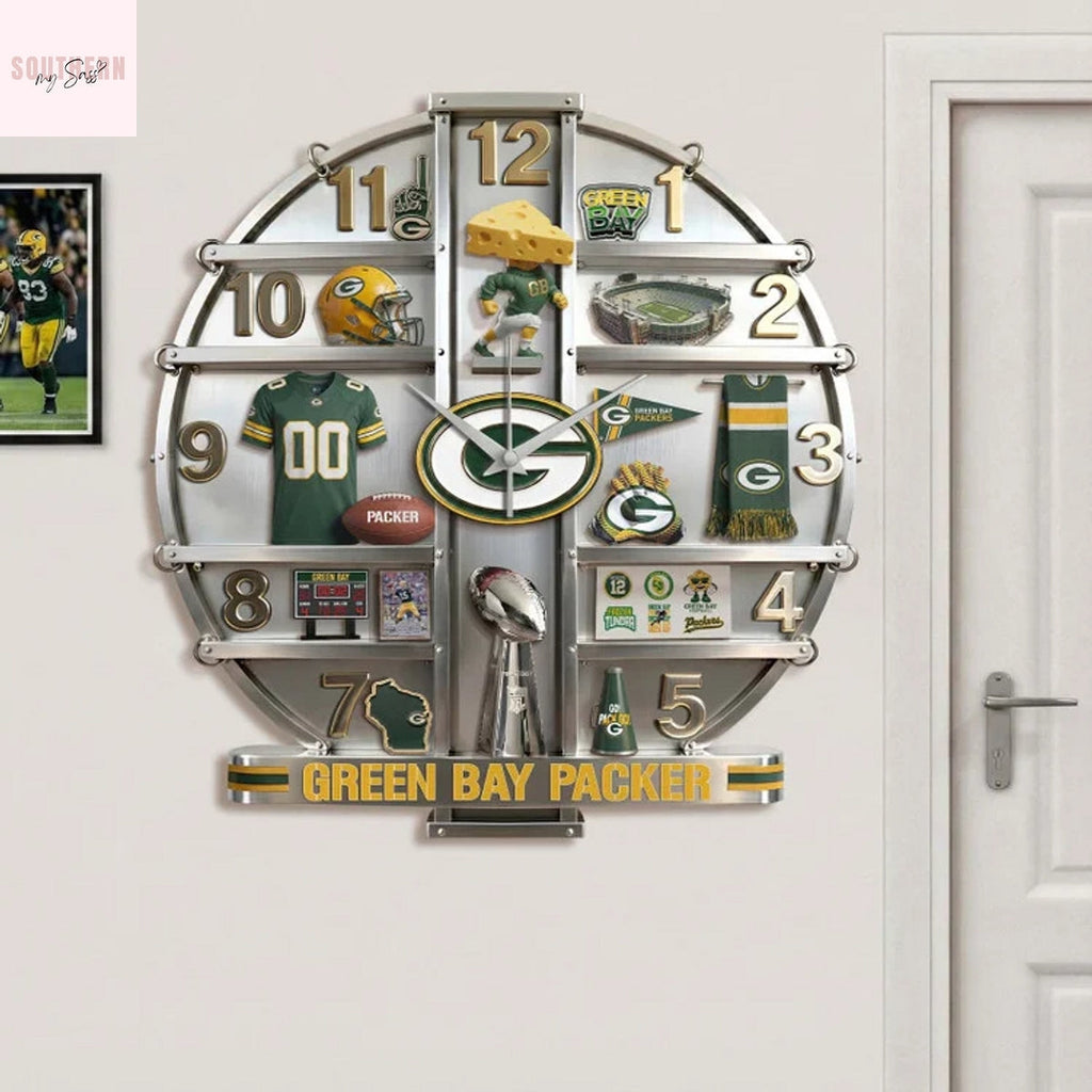 Green Bay Packers Home Decorative 3D Wall Clock