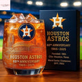 Houston Astros 60th Anniversary Whiskey Glass