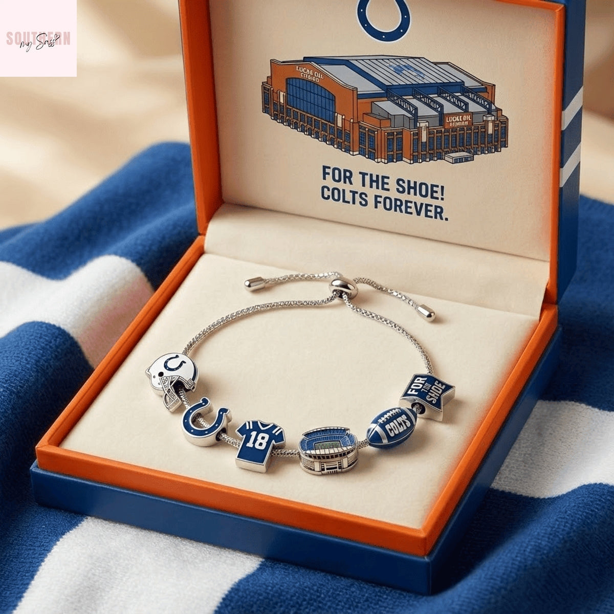 Indianapolis Colts Charm Bracelet
