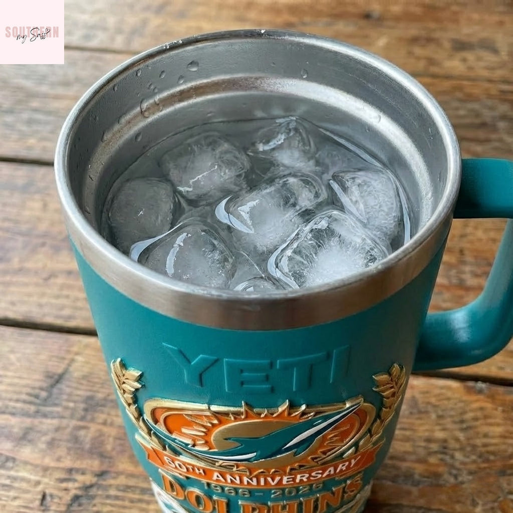 Miami Dolphins 60th Anniversary Tumbler