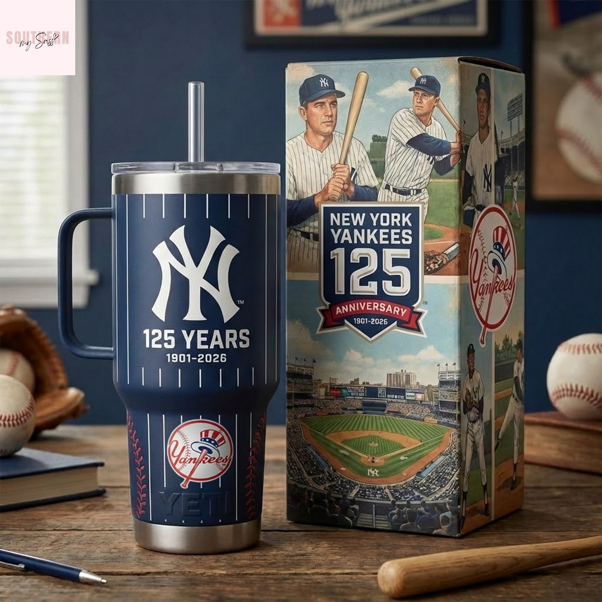 New York Yankees 125th Anniversary Tumbler