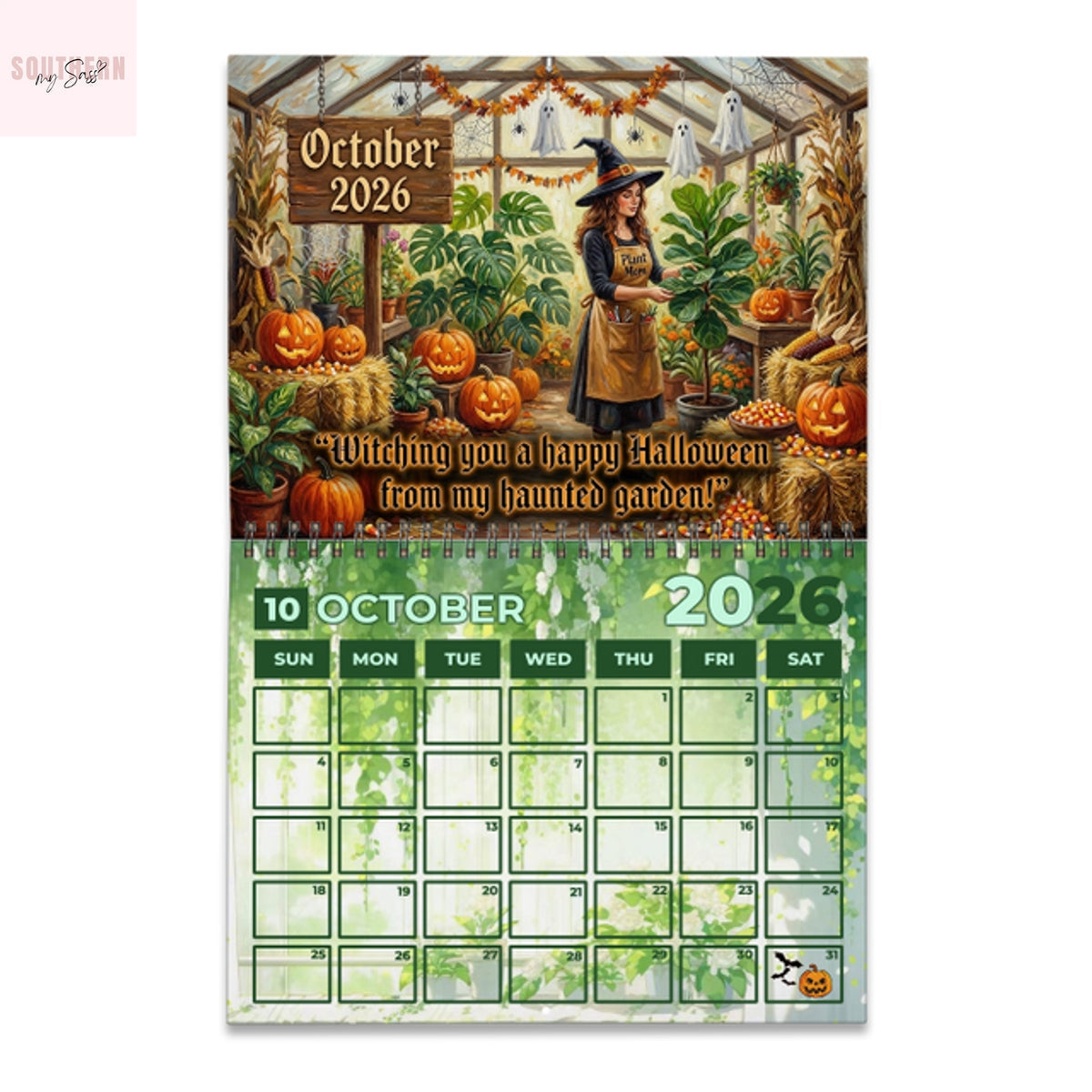 Plant Mom 2026 Wall Calendar