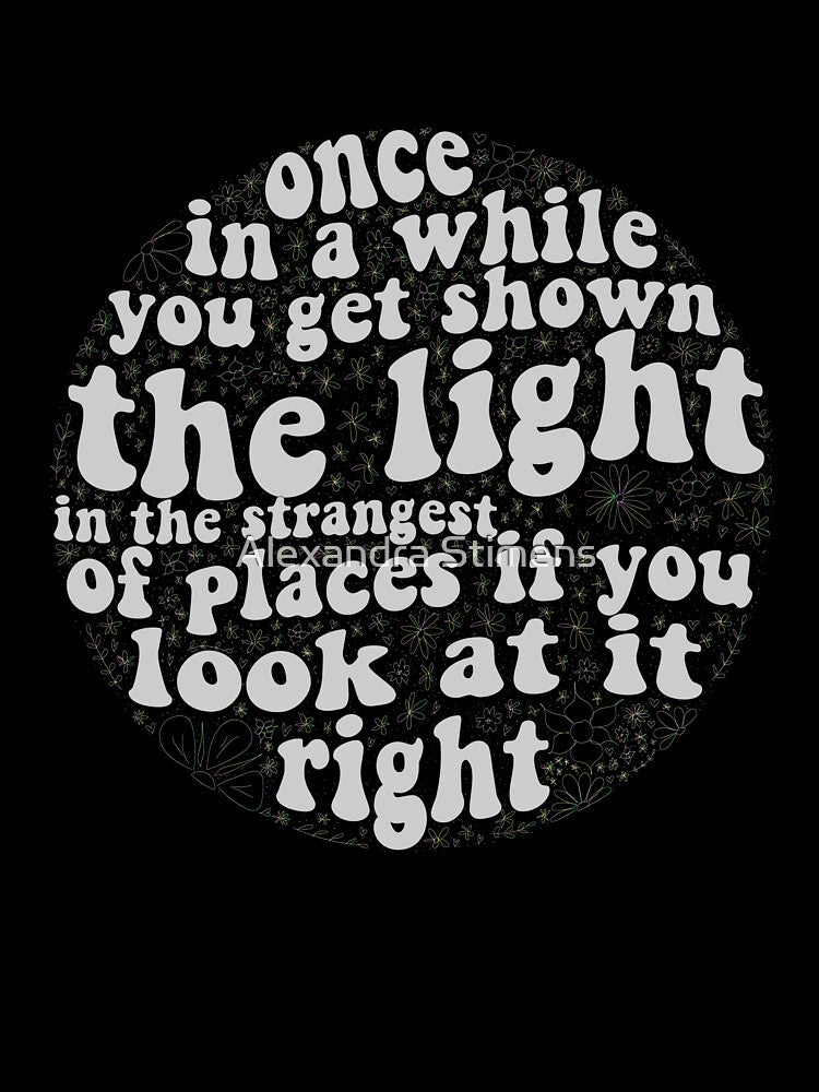 Scarlet Begonias Quote by Alexandra Stimens