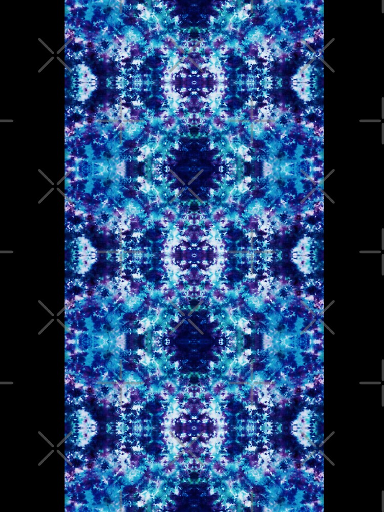 Tie Dye Blue Purple Psychedelic Pattern by ShowMePride
