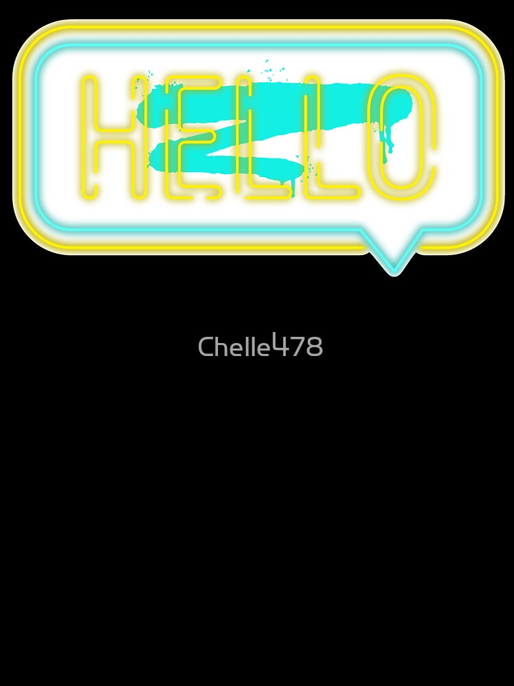Hello in Neon Yellow by Chelle478
