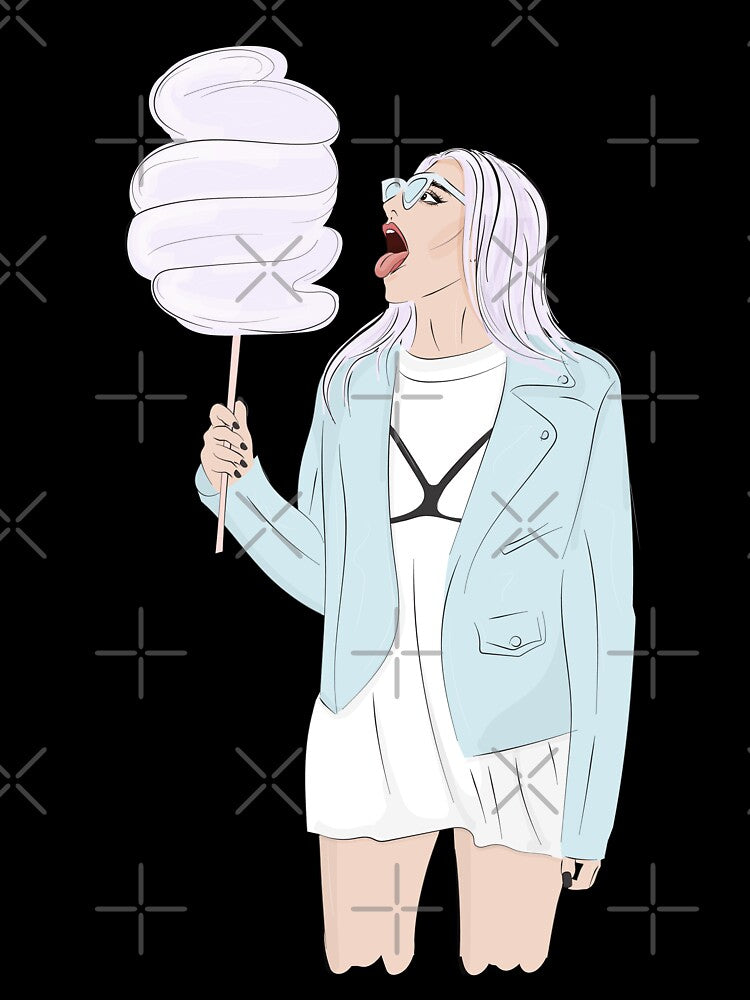 Girl with cotton candy by Milatoo