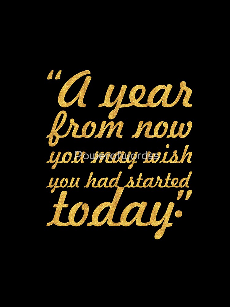 A year from... “Karen Lamb” Inspirational Quote by Powerofwordss