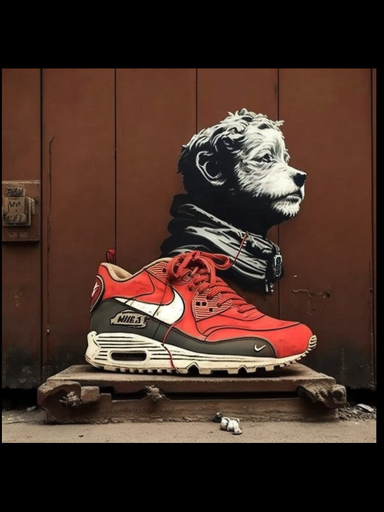 Banksy inspo Air Max by BlurrdGrafix