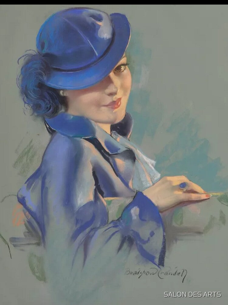 Lady in Blue (20th century) - Bradshaw Crandell by SALON DES ARTS