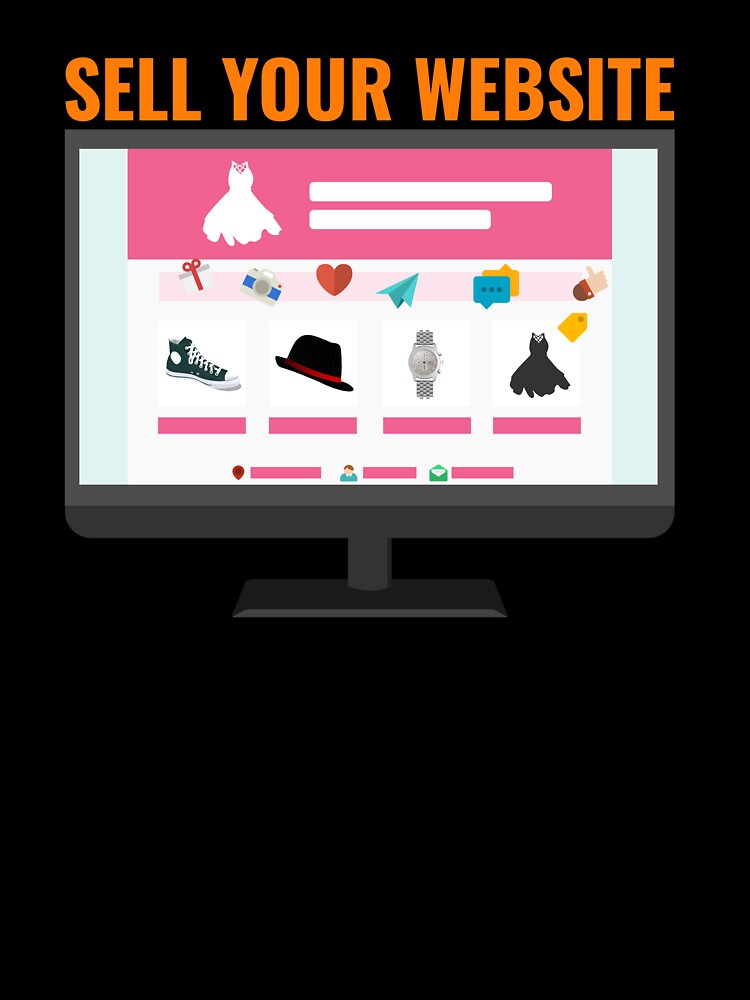 Sell Your Website E-commerce Fashion Store Startup Art by PixelWaveBD