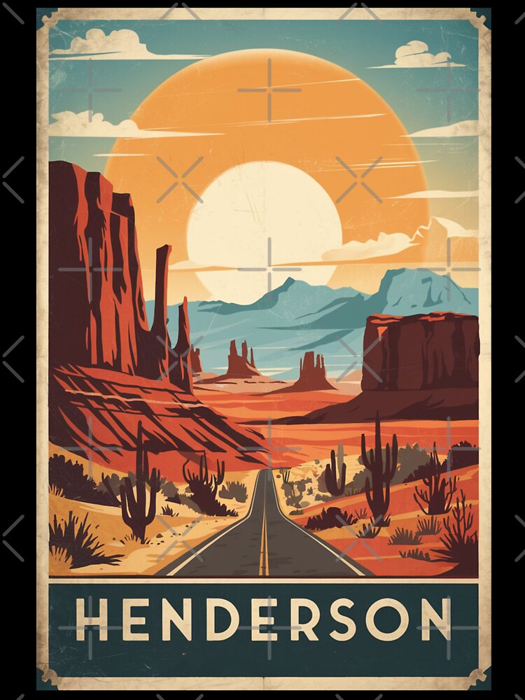Henderson Vintage Travel Poster by TravelerRat