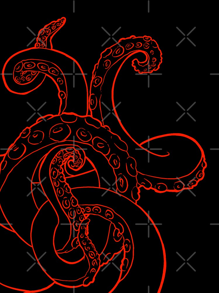 Octopus Outline On Parade by DarkDimensions