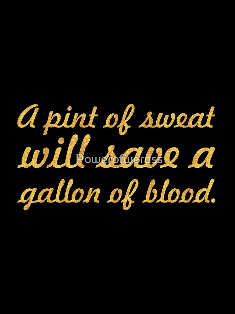 A Print of sweat... Gym Motivational Quote by Powerofwordss