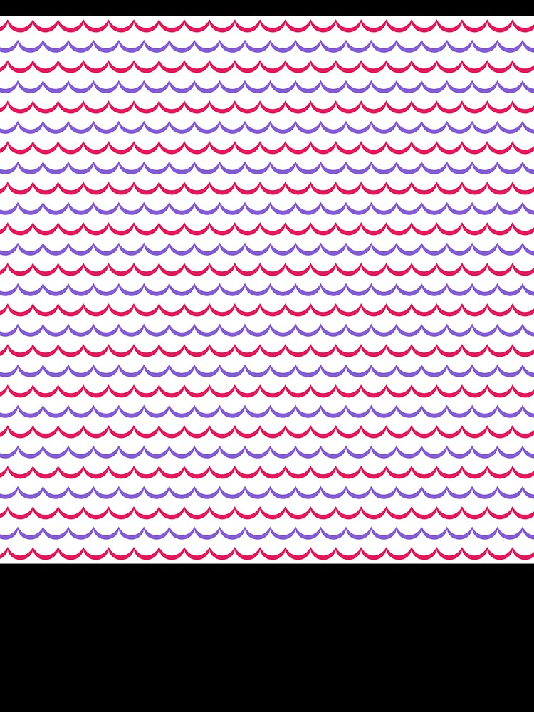 Pink, Purple, and Yellow Scallop Line Pattern Design by Abdulra7man369
