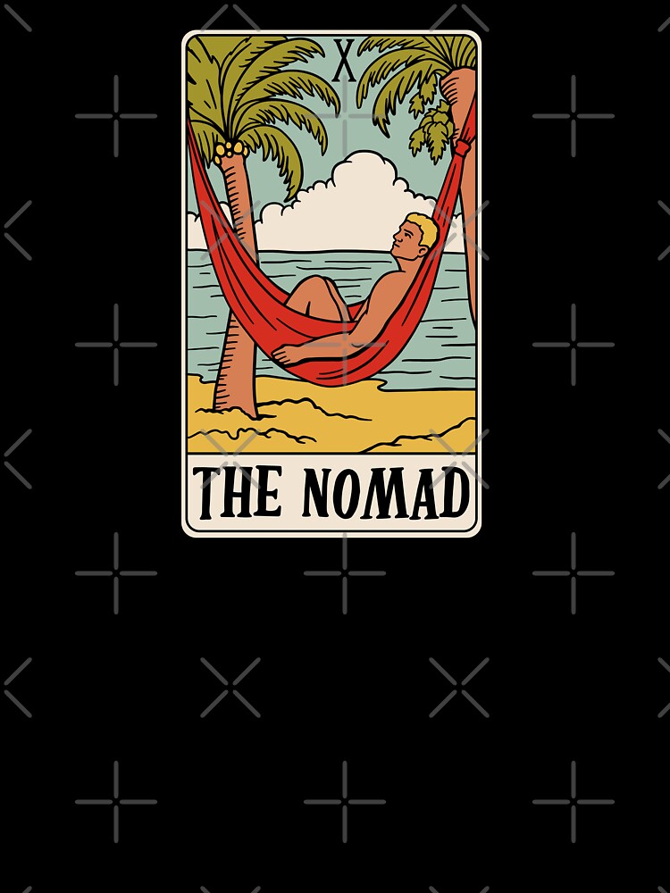 The Nomad - Digital Nomad WFH Tarot Card by isstgeschichte
