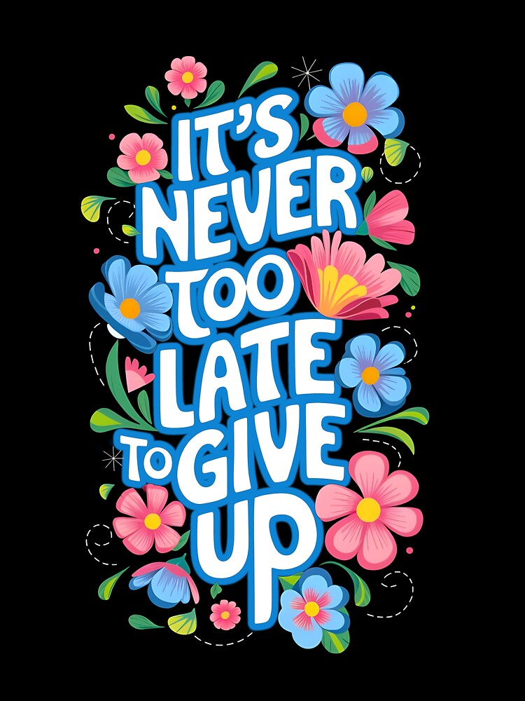 It's never too late to give up - black humour by Marciolini