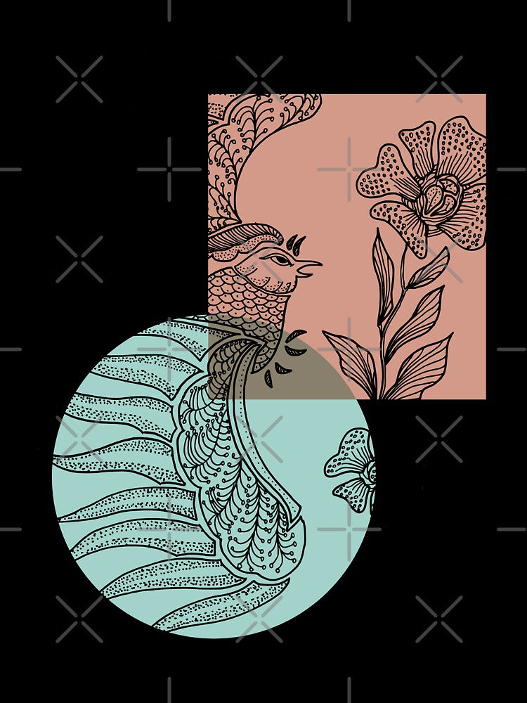 Phoenix Mithology Hand Drawn by mariazegena
