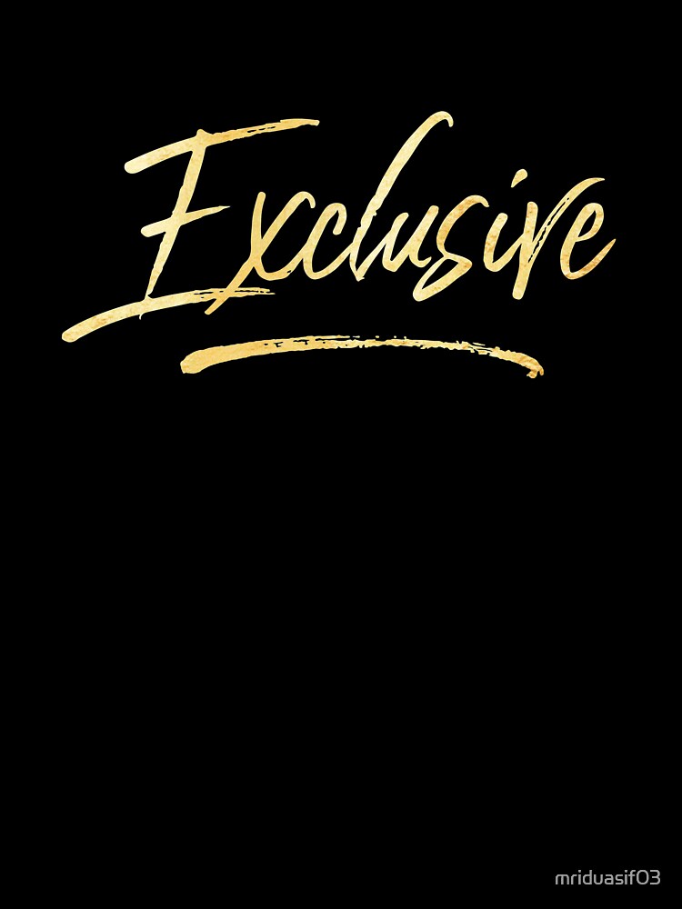 The Exclusive in Golden Color by mriduasif03