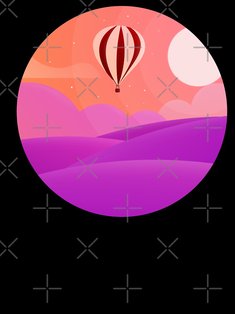 Gradient balloon at pastel morning forest by Butterfly-Dream