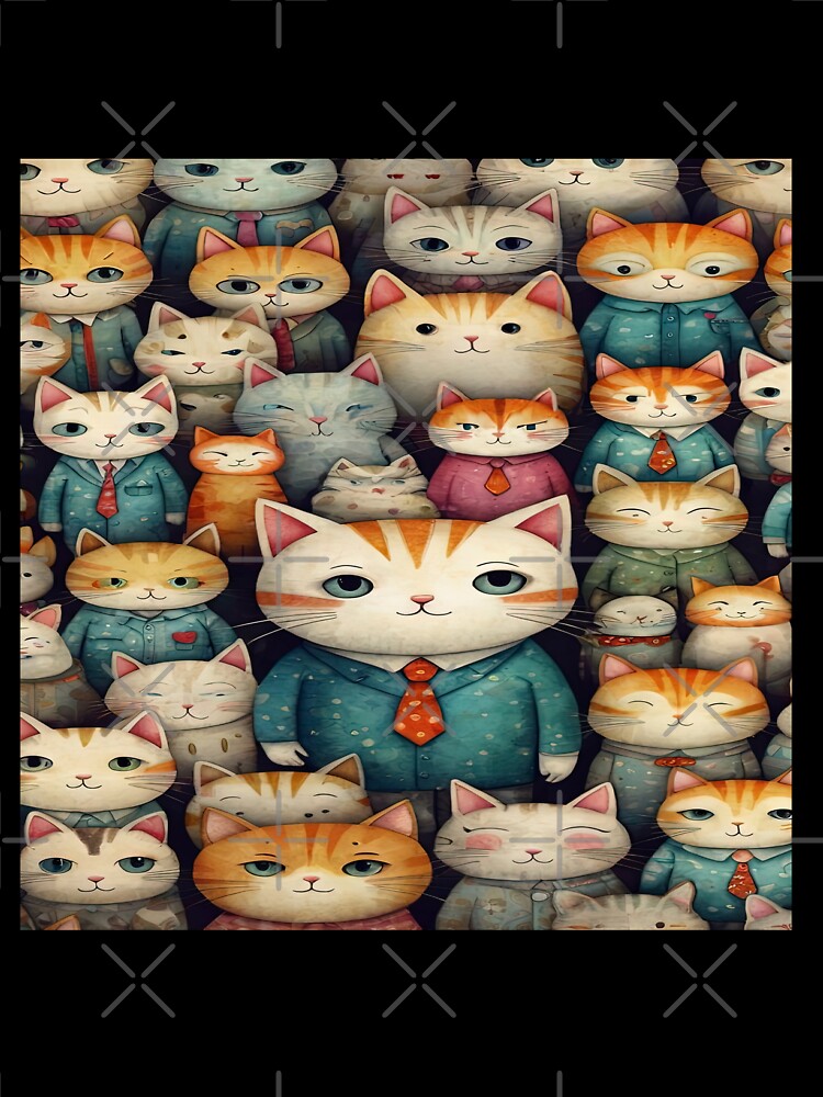 cute funny  cat pattern  ginger cats kittens ,aesthetic cat art,funny cat,Cat Lover,cute cat,cat pattern by Expressions-Sel