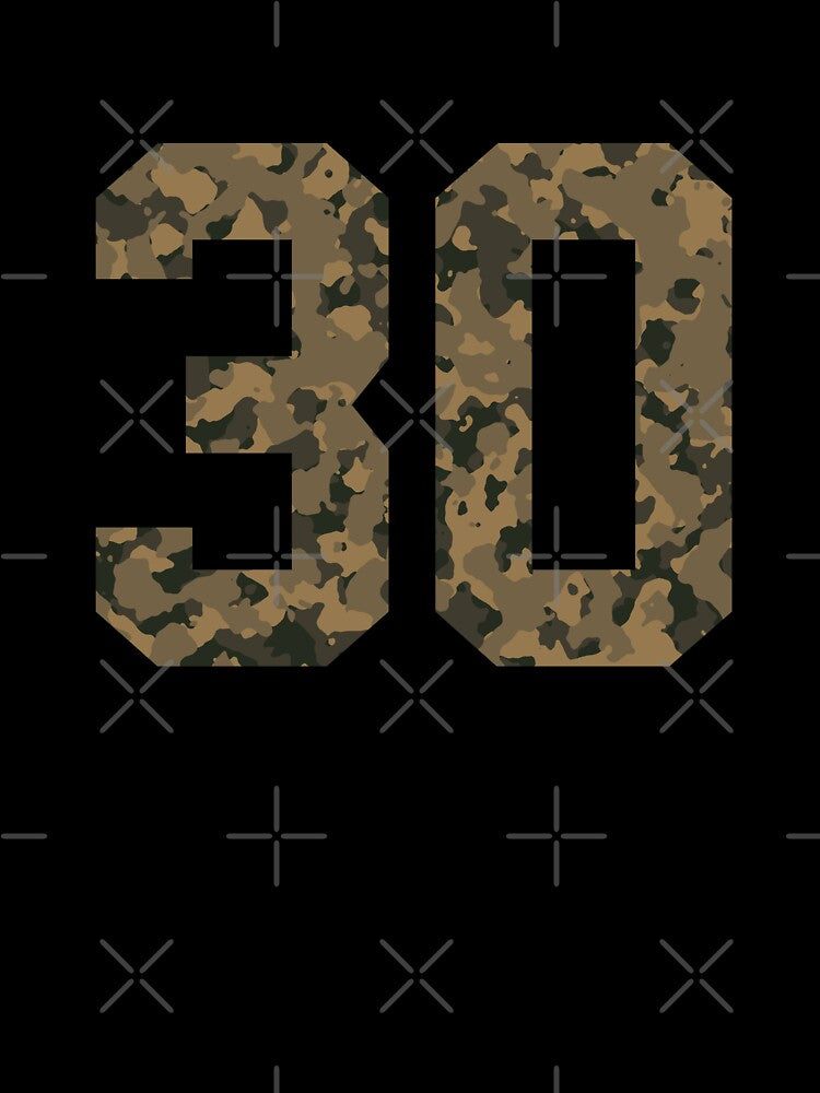 Army Camouflage Number 30 - Sports Numbers by NECHSTORE