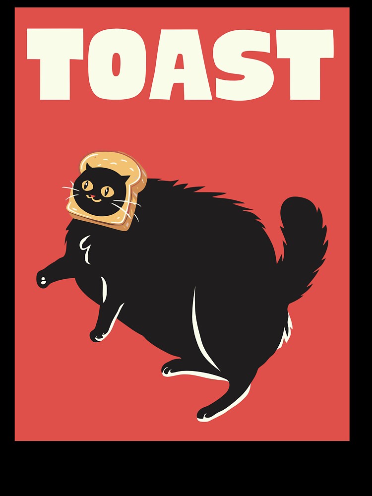 Toast Cat by Angry Swan Designs