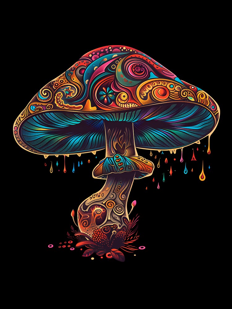 Stylized Magic Mushroom 15 by HarmonyTheKoala
