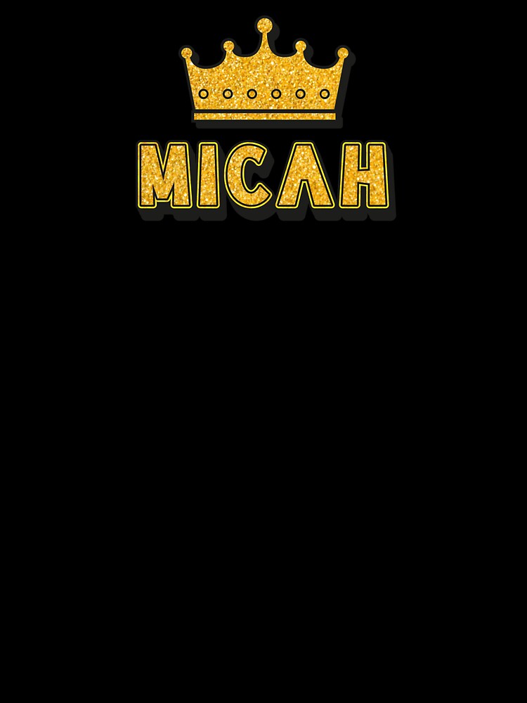 Micah Personalized Name With Crown - Cool & Funny Custom Gift for Men and Boys by Oussinc