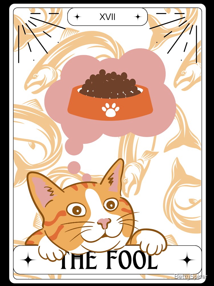 Tarot Card Orange Cat The Fool by BettySpicer