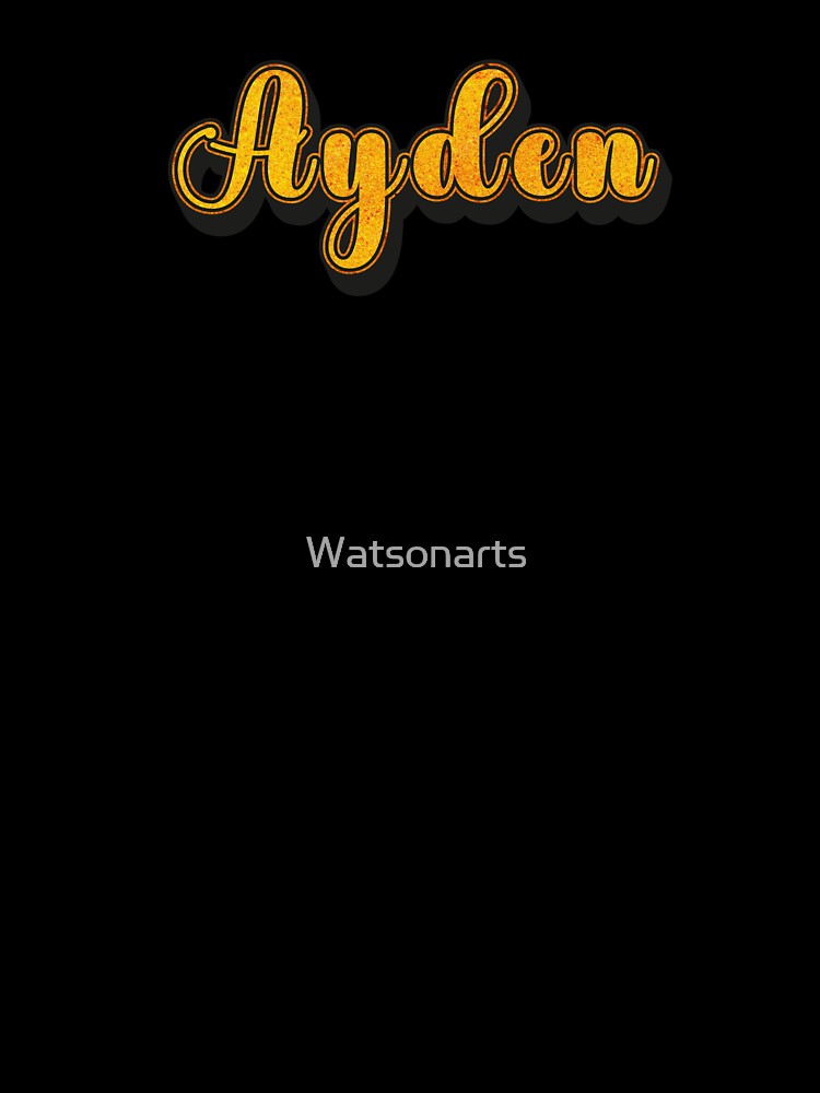 Ayden Personalized Name Design with Heart | Funny Custom Gift by Watsonarts