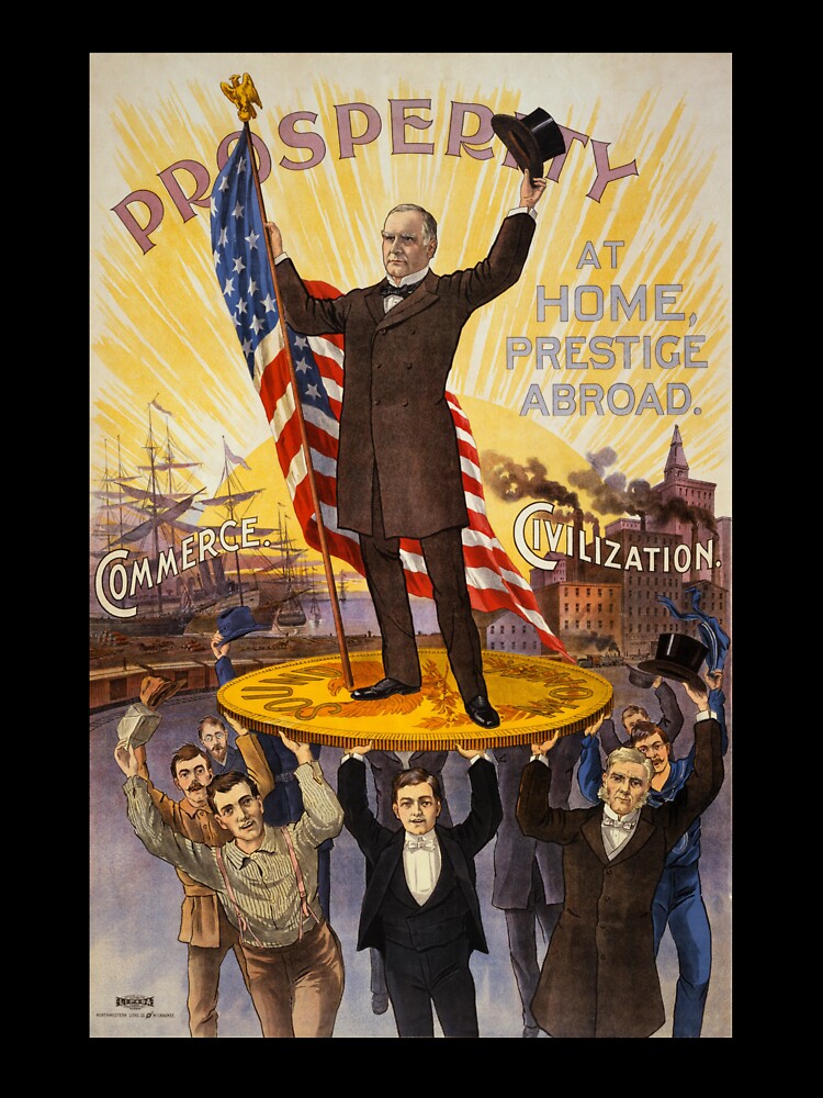 USA presidential campaign poster 1900 by Donkey's Salad
