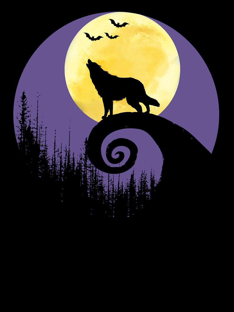 Wolf Night Moon by SunsetGloww